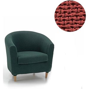 Ronde fauteuilhoes Milan 70-80cm breed steenrood | Fauteuil hoes