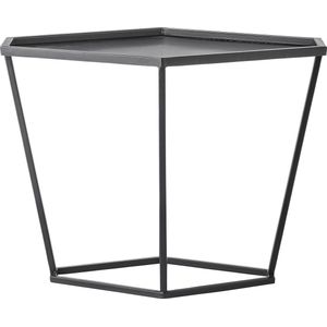 Bloomingville - Bijzettafel - Diamondshape - L52xW37xH49 cm - Zwart Metaal