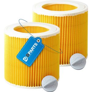 2x Dparts filter geschikt voor Karcher WD1 WD2 WD3 en MV2 MV3 series - patroonfilter - nr. 6.414-552.0 - 64145520