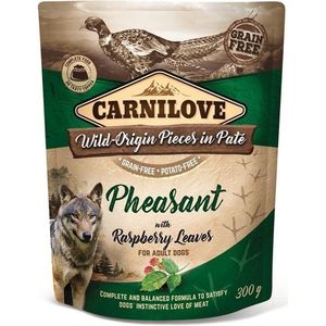 Carnilove Dog Pouch Pate Pheasant with Raspberry Leaves 300 gram -  - Honden droogvoer