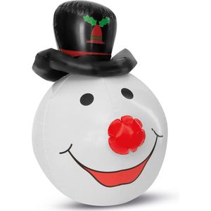 Kerstverlichting Buiten op Batterijen - Reuze Sneeuwpop Kop Verlicht +-50cm - Verlicht bij botsing 15 seconden!