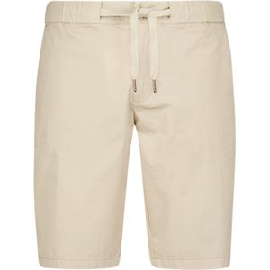 No Excess Mannen Vrijetijds Short Met Stretch En Elastieken Band Donker Beige XL