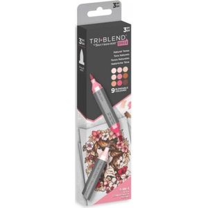 Spectrum Noir - Triblend Brush - Natural Tones a 3 stuks