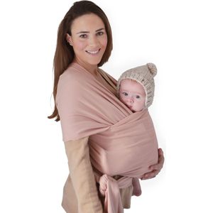 Mushie - Baby wikkeldoek - Draagdoeken en -zakken voor baby's - Blush