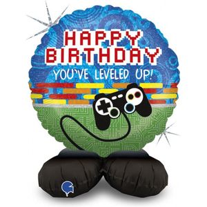 Folieballon ""Happy Birthday - Game Controller ""Standup (41cm)Grabo