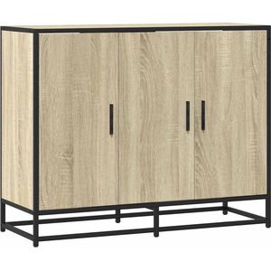 vidaXL - Dressoirx35x76 - cm - bewerkt - hout - sonoma - eikenkleurig
