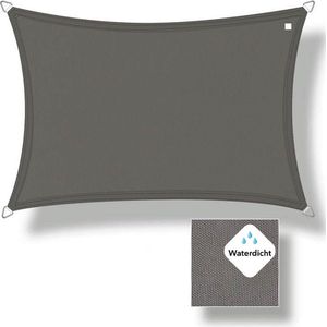 Buitenkado schaduwdoek waterdicht 2 x 3m, antraciet