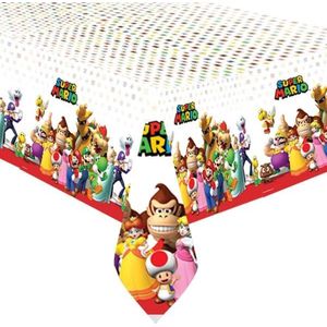 Amscan - Super Mario Bros - Tafelkleed - Plastic - 137 x 243 cm.