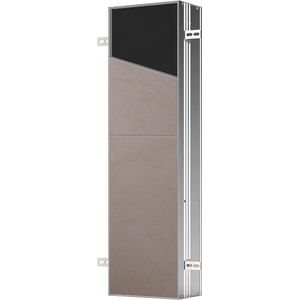 Inbouwkastmodule met ledverlichting - Badkamerkast voor onzichtbare opbergruimte - Hoge kast met push-to-open-functie - Stopcontact zonder papier badkamerkasten hoog