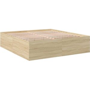 vidaXL-Bedframe-bewerkt-hout-sonoma-eikenkleurig-180x200-cm