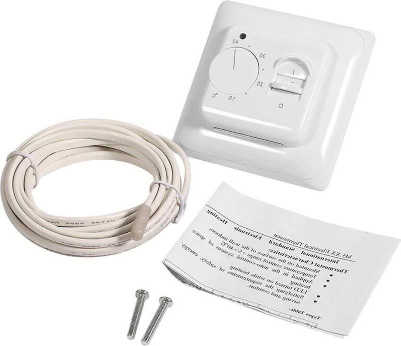 Handmatige kamervloer Mechanische verwarming Thermostaatschakelaar 230V voor thuis Elektrische airconditioning Temperatuurregeling - comfortabele temperatuurregeling