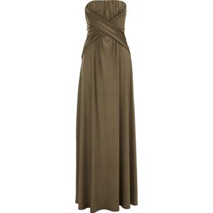 WE Fashion Dames strapless maxi-jurk