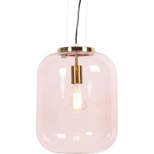 QAZQA bliss - Art Deco Hanglamp - 1 lichts - Ø 30 cm - Roze - Woonkamers-sSlaapkamers-sKeuken