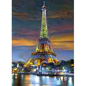 Bluebird Puzzle legpuzzel Eiffel Tower at Sunset Parijs 1000 stukjes.