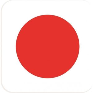 30x Bierviltjes Japanse vlag vierkant - Japan feestartikelen - Landen decoratie