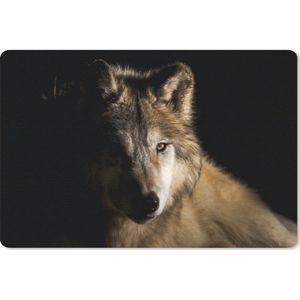 Bureau mat - Arctische wolf - 60x40