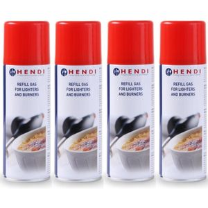 Hendi Gas Navulling 200ml ( Set van 4 )