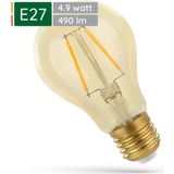 Spectrum LED Lamp E27 4.9W 230V - 490 Lumen - 2400K Warm wit - Gezellig licht - Energiezuinig