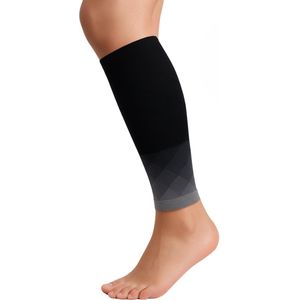 Sandside Compressiekousen Kuit Brace - Kuit Sleeves Compressie - S-M - Premium Zwart-Grijs