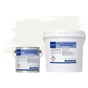 Wixx 2K Epoxy AQ 750 Betoncoating - 5kg - RAL 9016 | Verkeerswit