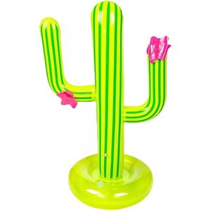 FoJo Zwembadspel - Zomer - Zwembadspel - Ring gooien - Cadeau - Kado - Motoriek - Kinderen en volwassenen - Cactus - Vakantie - Opblaasbaar - Inflatable