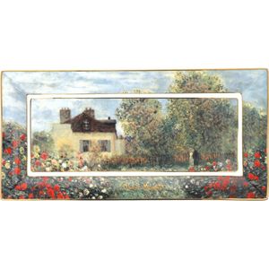 Goebel - Claude Monet | Schaal Kunstenaarshuis | Porselein - 24cm - met echt goud