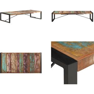 vidaXL Salontafel 180x90x40 cm massief gerecycled hout - Salontafel - Salontafels - Tafel - Tafels