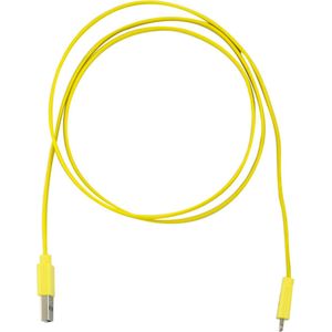 Xtreme Mac - Data kabel, Apple lightning (1m), nylon, vlak, geel
