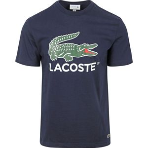 Lacoste - T-Shirt Logo Navy - Heren - Maat L - Regular-fit