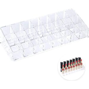 JGS ® Luxe Transparante Cosmetica Bewaardoos voor Lippenstift en Accessoires