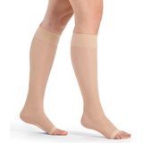 Sigvaris Delilah Steunkousen Open Teen Dames Beige-Maat: 38 - 39