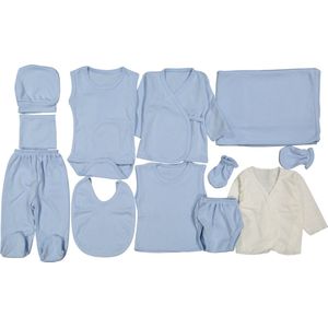 baby set-new born set- inati- baby kleding- baby boy- maat 56-11 delige set-blauwe