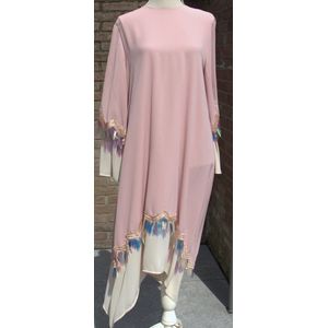 Damesmode Tuniek - Maat 36 - Kleur Lichtroze - Feestkleding - Hijab Kleiding - Outlet