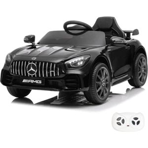 Mercedes GT-R AMG - Elektrische Kinderauto Zwart - 12V - 1 tot 5 jaar