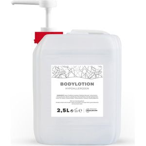 Bodylotion - Hypoallergeen - 2,5 Liter - Jerrycan - Met pomp - Navulling - Navullen