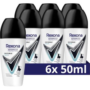 Rexona Women Advanced Protection Anti-Transpirant Roller - Invisible Aqua - 6 x 50 ml - Voordeelverpakking
