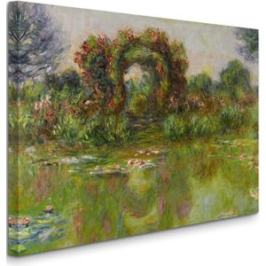 Claude Monet - Bassin Aux Nymphéas, Les Rosiers - Bassin Aux Nymphéas, De Rozenstruiken (1913) - 2:3