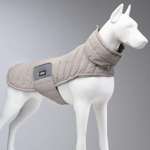 Lindo Dogs - Puffy Honden regenjas - Hondenjas - Hondenkleding - Regenjas voor honden - Waterproof/Waterdicht - Stone - Beige - Maat 3