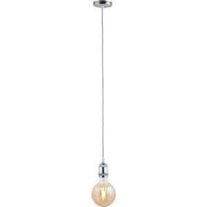 Pendel Chroom - Inclusief Lichtbron Goud - Vintage - 1.5m Snoer - Met Plafondkap