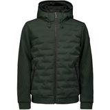 Verzegelde jas met capuchon en gebreide mouwen: Perfecte bescherming en stijl