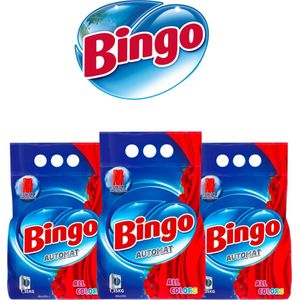 Bingo Automat All Colors 4,05KG - (3 x 1,35KG) - Waspoeder - Voordeelverpakking - Color Protection - Wasmiddel