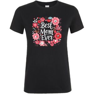 Best Mom Ever T-shirt - Dames T-shirt - Cadeau - Mama - Beste Moeder Ter Wereld - Jarig - Verjaardagscadeau - Moederdag - Moederdag Cadeau - Mom - Moeder Cadeau - verjaardag - Maat XXL