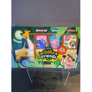 geschenk set kinderen - tattoo - bruisbal - shower gel - shampoo - honing - camille - verjaardag - kerst - sinterklaas