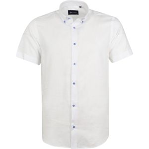 Suitable - Shortsleeve Overhemd Wit - Heren - Maat 3XL - Regular-fit
