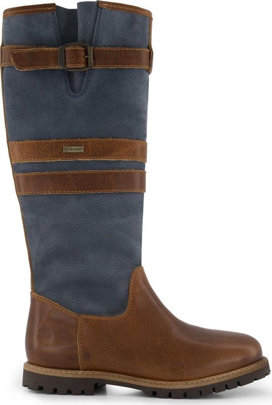 Travelin' Lindau Dames - Leren outdoorlaars - Waterdicht en Ademend - Laarzen Blauw Leer