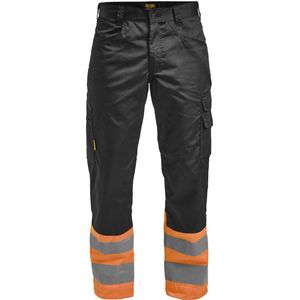 Jobman 2314 Hi-vis Service Werkbroek Zwart/Oranje - Maat C52