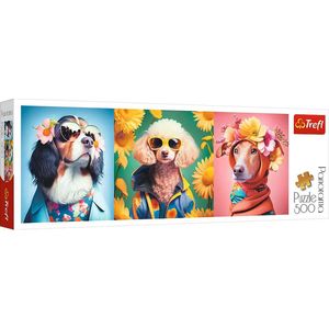 Trefl Trefl - Puzzles - 500 Panorama"" - Doggie Fashion Week