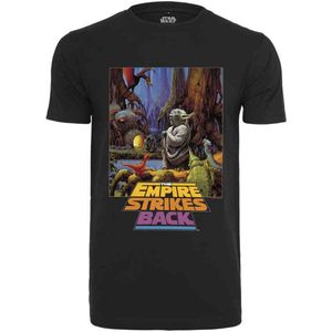 Merchcode Star Wars - Star Wars Yoda Poster Heren T-shirt - XS - Zwart