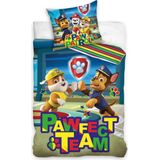 PAW Patrol Dekbedovertrek Pawfect Team - Eenpersoons - 140 x 200 cm - Katoen