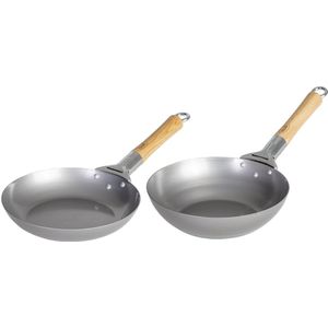 Cookinglife Pannenset Voccelli Koekenpan 24 cm & Wokpan 25 cm